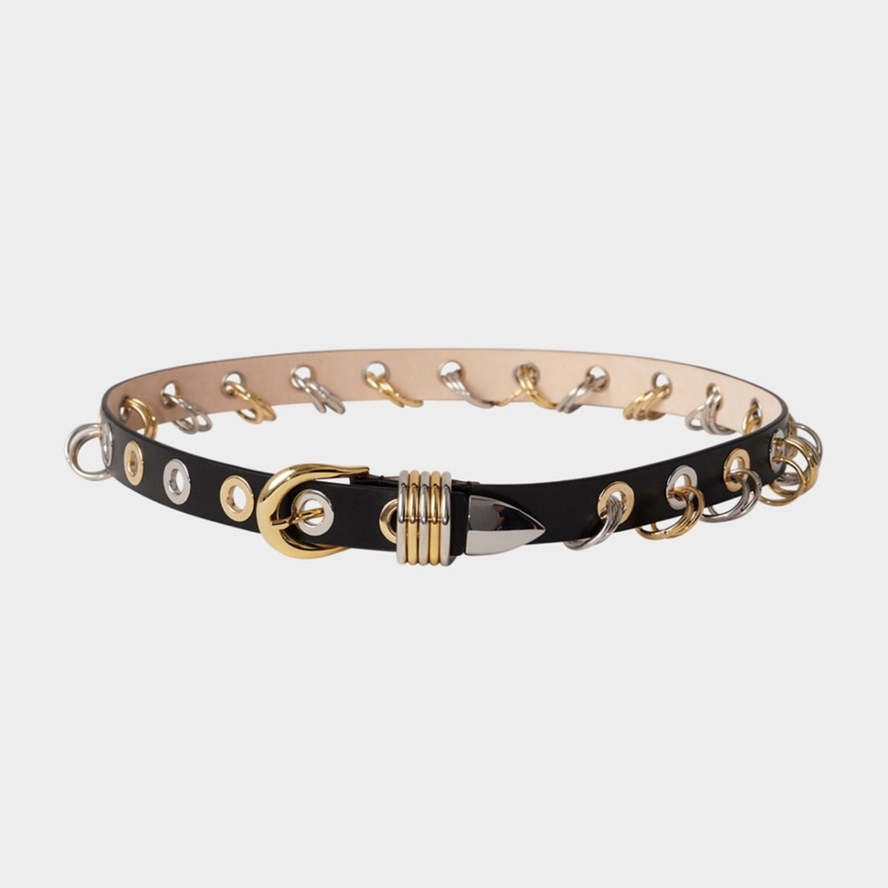 Denanche Revenge NWOT Black and Gold Women's Belt Size Small